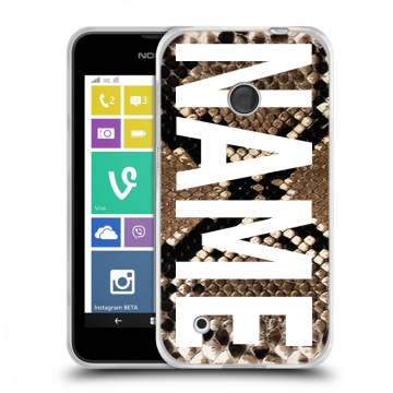 Пластиковый чехол на Nokia Lumia 530 с принтом NAME