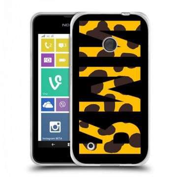 Пластиковый чехол на Nokia Lumia 530 с принтом ИМЯ