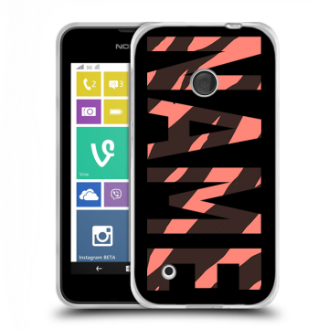Пластиковый чехол на Nokia Lumia 530 с принтом NAME