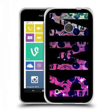 Пластиковый чехол на Nokia Lumia 530 с принтом ИМЯ
