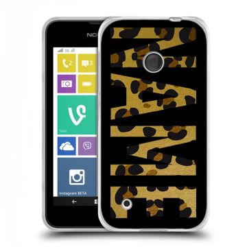 Пластиковый чехол на Nokia Lumia 530 с принтом NAME