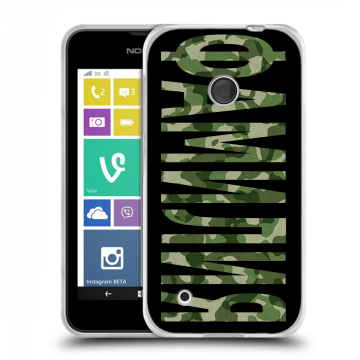 Пластиковый чехол на Nokia Lumia 530 с принтом ФАМИЛИЯ