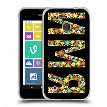 Пластиковый чехол на Nokia Lumia 530 с принтом ИМЯ