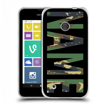 Пластиковый чехол на Nokia Lumia 530 с принтом NAME