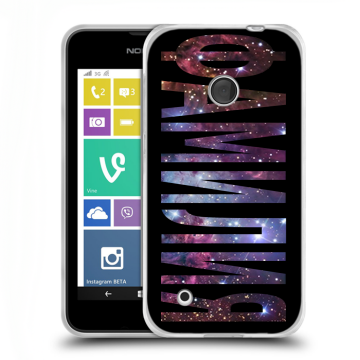 Пластиковый чехол на Nokia Lumia 530 с принтом ФАМИЛИЯ
