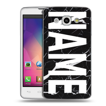 Пластиковый чехол на LG L60 с принтом NAME