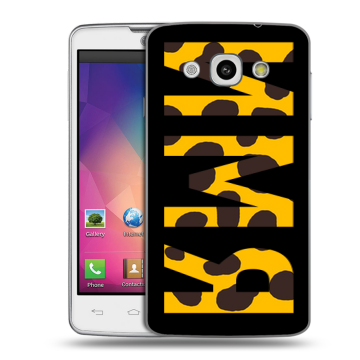 Пластиковый чехол на LG L60 с принтом ИМЯ