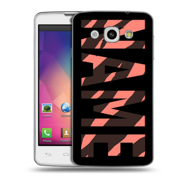 Пластиковый чехол на LG L60 с принтом NAME