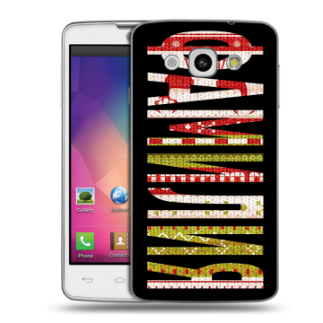 Пластиковый чехол на LG L60 с принтом ФАМИЛИЯ