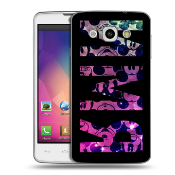 Пластиковый чехол на LG L60 с принтом ИМЯ