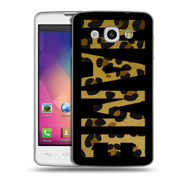 Пластиковый чехол на LG L60 с принтом NAME