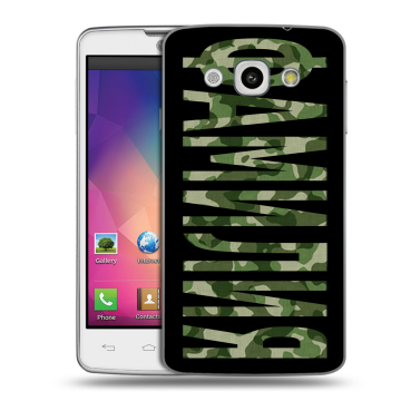 Пластиковый чехол на LG L60 с принтом ФАМИЛИЯ