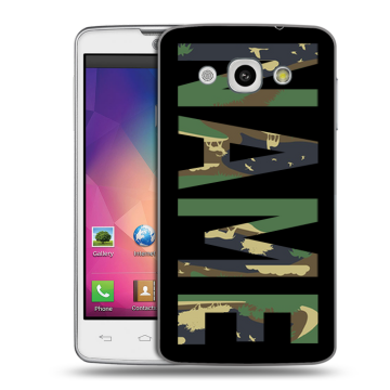 Пластиковый чехол на LG L60 с принтом NAME