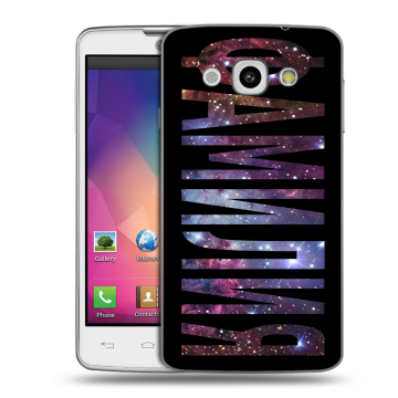 Пластиковый чехол на LG L60 с принтом ФАМИЛИЯ
