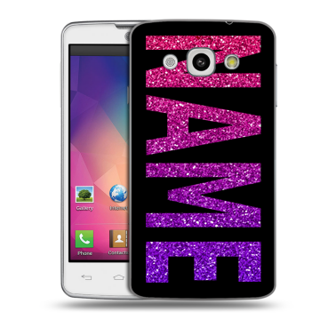 Пластиковый чехол на LG L60 с принтом NAME