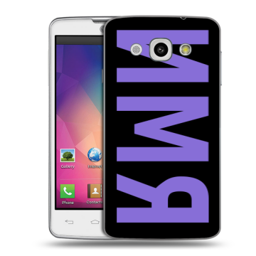 Пластиковый чехол на LG L60 с принтом ИМЯ
