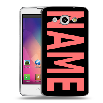 Пластиковый чехол на LG L60 с принтом NAME