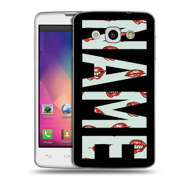 Пластиковый чехол на LG L60 с принтом NAME