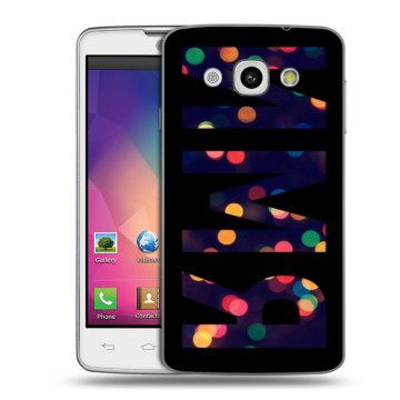 Пластиковый чехол на LG L60 с принтом ИМЯ
