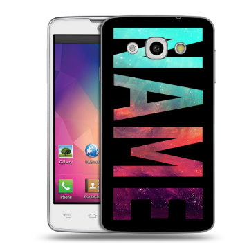 Пластиковый чехол на LG L60 с принтом NAME