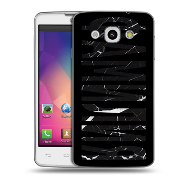 Пластиковый чехол на LG L60 с принтом ФАМИЛИЯ