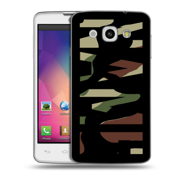 Пластиковый чехол на LG L60 с принтом NAME