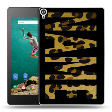 Пластиковый чехол на Google Nexus 9 с принтом NAME