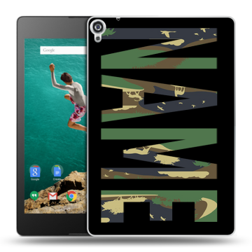 Пластиковый чехол на Google Nexus 9 с принтом NAME