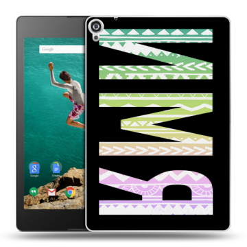 Пластиковый чехол на Google Nexus 9 с принтом ИМЯ