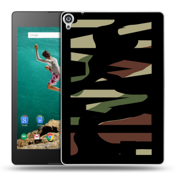 Пластиковый чехол на Google Nexus 9 с принтом NAME