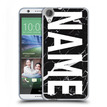 Силиконовый чехол на HTC Desire 820 с принтом NAME