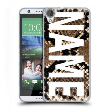 Силиконовый чехол на HTC Desire 820 с принтом NAME