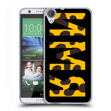 Силиконовый чехол на HTC Desire 820 с принтом ИМЯ