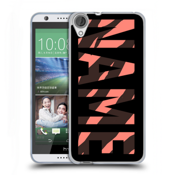 Силиконовый чехол на HTC Desire 820 с принтом NAME