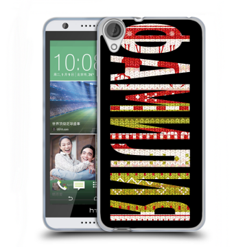 Силиконовый чехол на HTC Desire 820 с принтом ФАМИЛИЯ