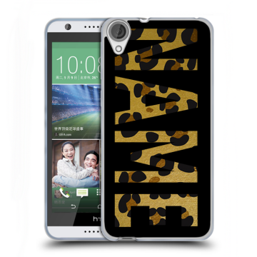 Силиконовый чехол на HTC Desire 820 с принтом NAME