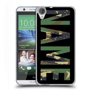 Силиконовый чехол на HTC Desire 820 с принтом NAME