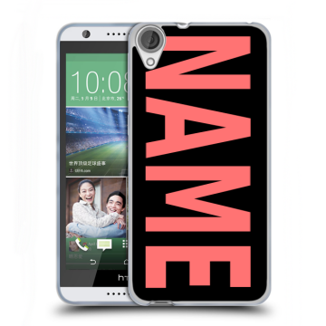 Силиконовый чехол на HTC Desire 820 с принтом NAME