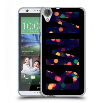 Силиконовый чехол на HTC Desire 820 с принтом ИМЯ