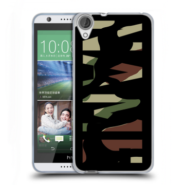 Силиконовый чехол на HTC Desire 820 с принтом NAME