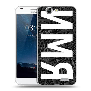 Силиконовый чехол на Huawei Ascend G7 с принтом ИМЯ