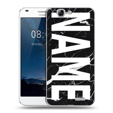 Силиконовый чехол на Huawei Ascend G7 с принтом NAME