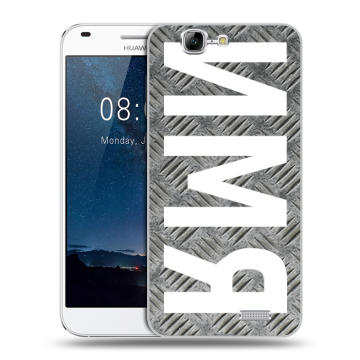 Силиконовый чехол на Huawei Ascend G7 с принтом ИМЯ