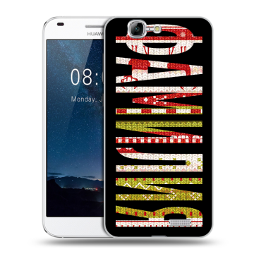 Силиконовый чехол на Huawei Ascend G7 с принтом ФАМИЛИЯ