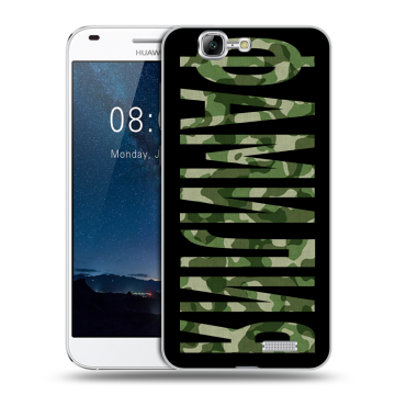 Силиконовый чехол на Huawei Ascend G7 с принтом ФАМИЛИЯ
