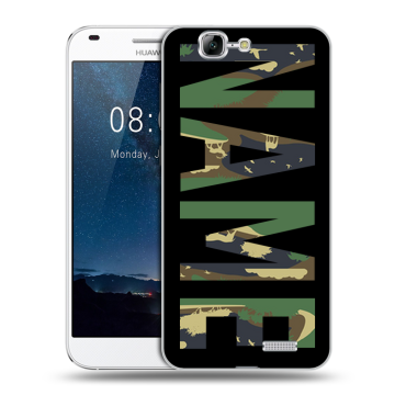 Силиконовый чехол на Huawei Ascend G7 с принтом NAME