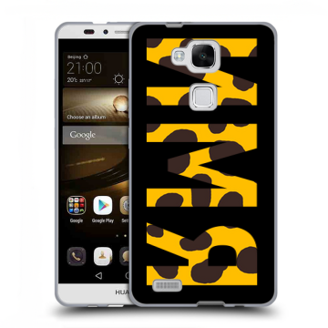 Пластиковый чехол на Huawei Ascend Mate 7 с принтом ИМЯ