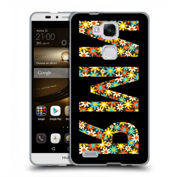 Пластиковый чехол на Huawei Ascend Mate 7 с принтом ИМЯ