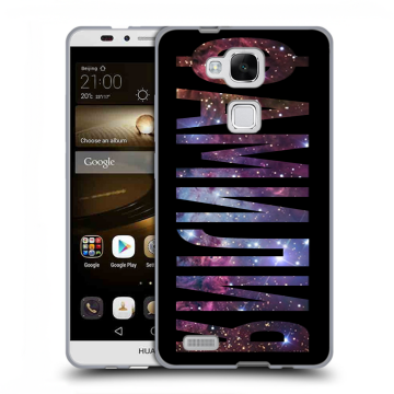 Пластиковый чехол на Huawei Ascend Mate 7 с принтом ФАМИЛИЯ