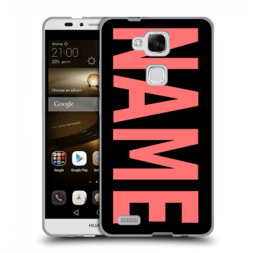 Пластиковый чехол на Huawei Ascend Mate 7 с принтом NAME